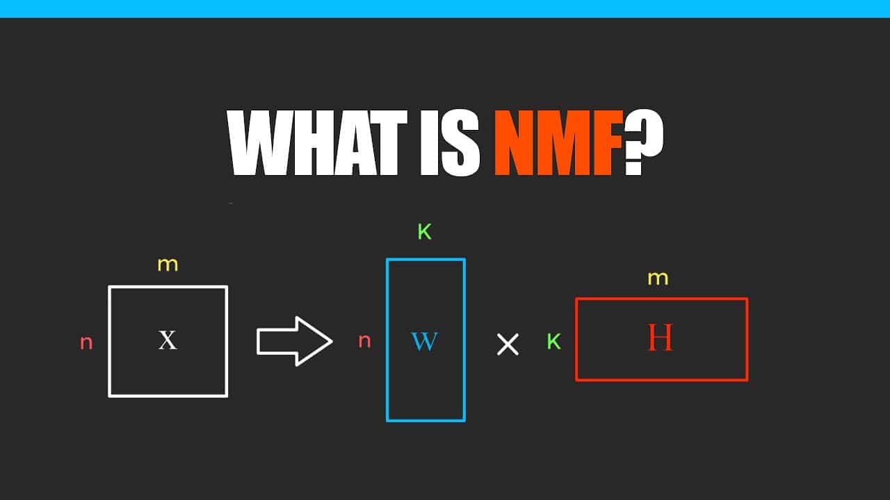 Factorisation de matrice non négative (NMF)