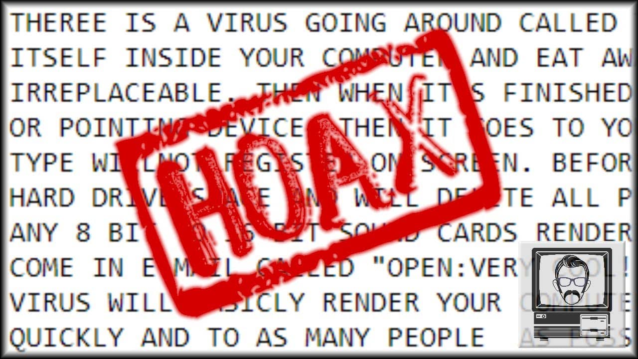 Canular sur les virus