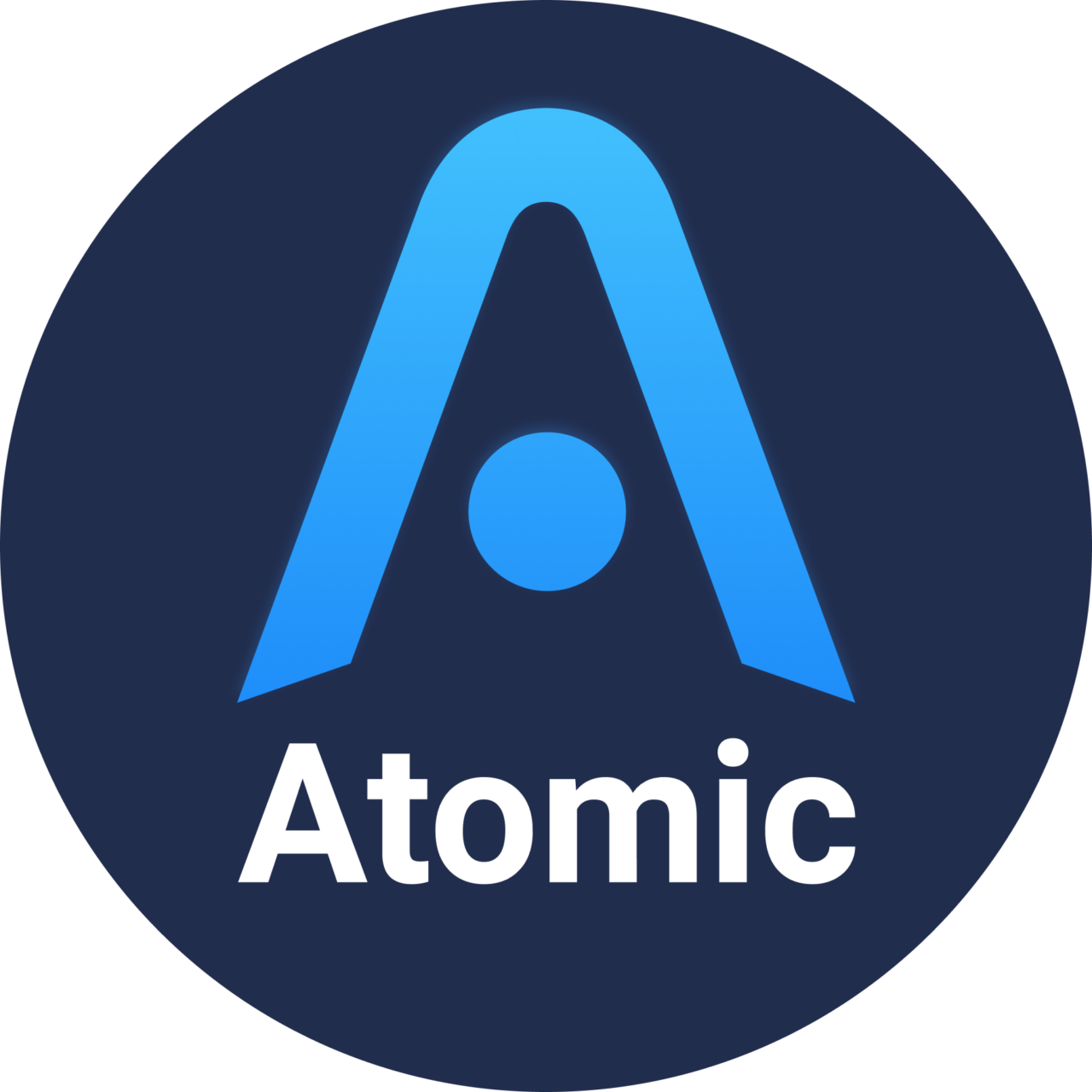 Logotipo de billetera atómica