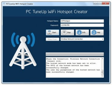 PCTuneUp Бесплатный прокси-сервер для создания точек доступа Wi-Fi