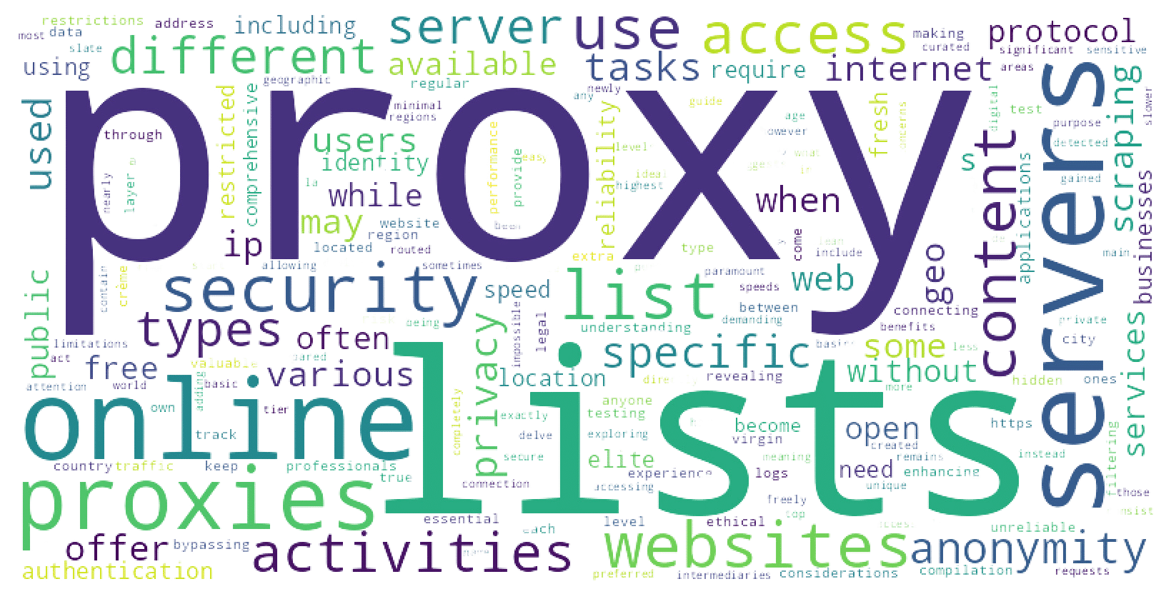 Listas de proxy - o que são e para que são usadas?