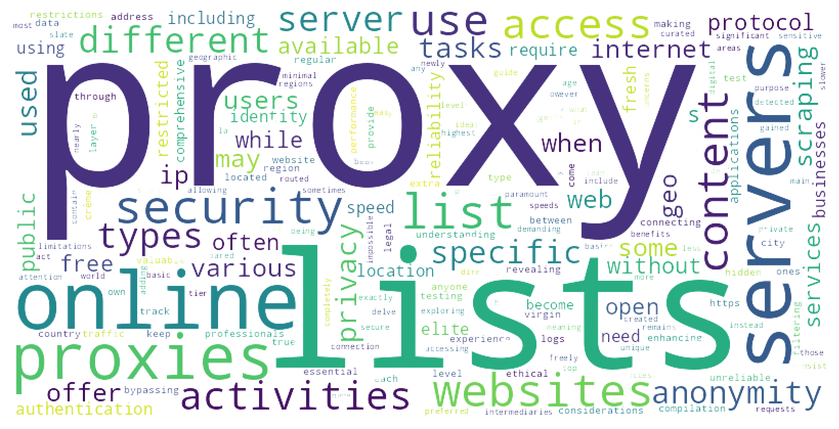 Danh sách proxy – Chúng là gì và được sử dụng để làm gì?