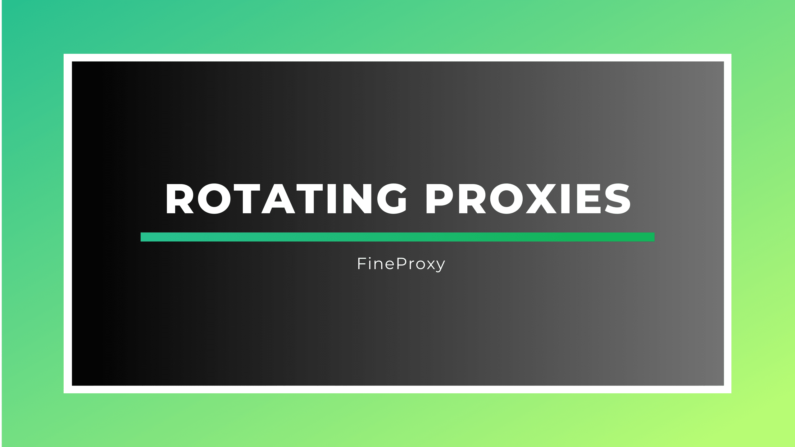 Rotating Proxies