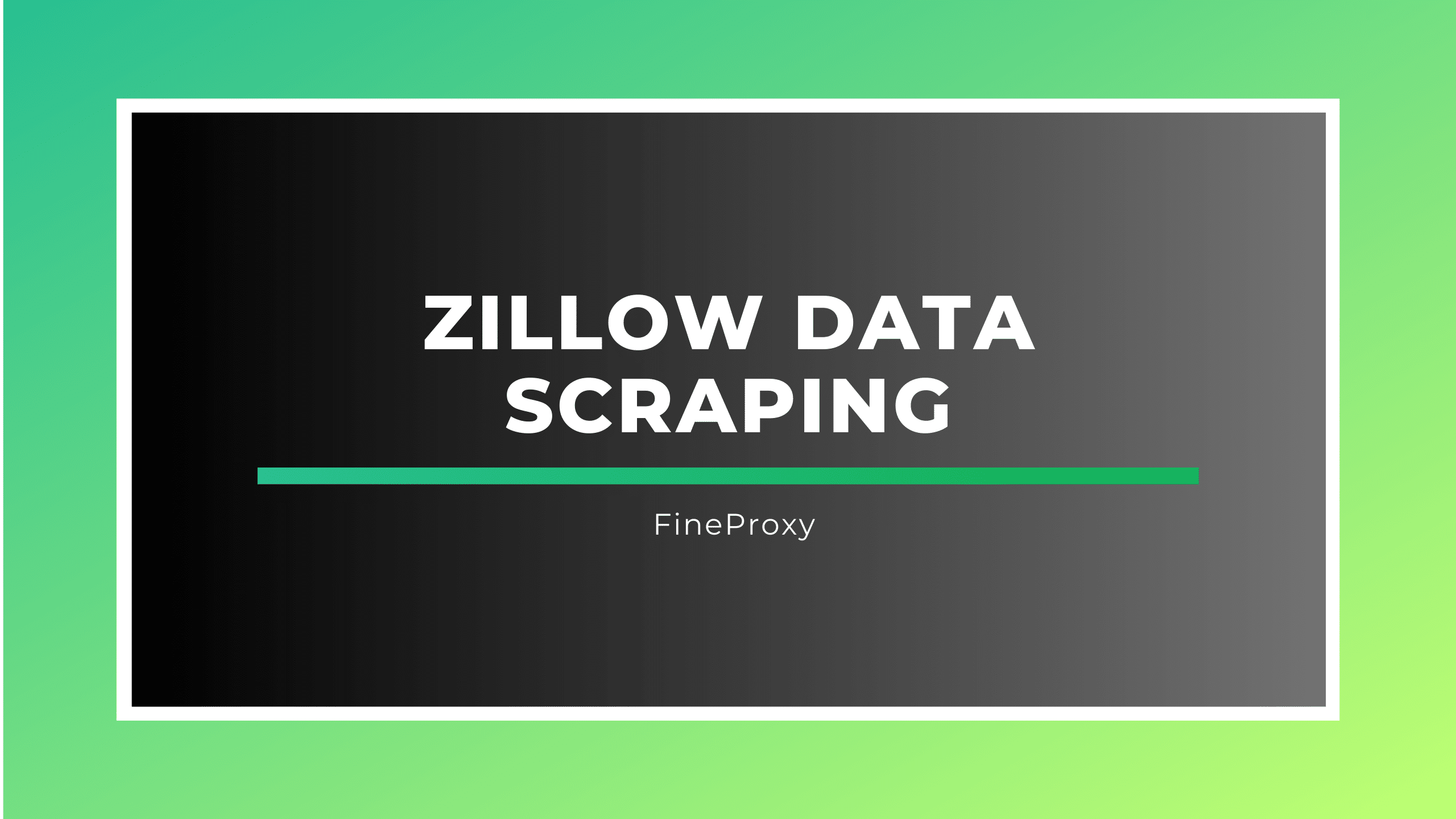 Zillow 데이터 스크래핑