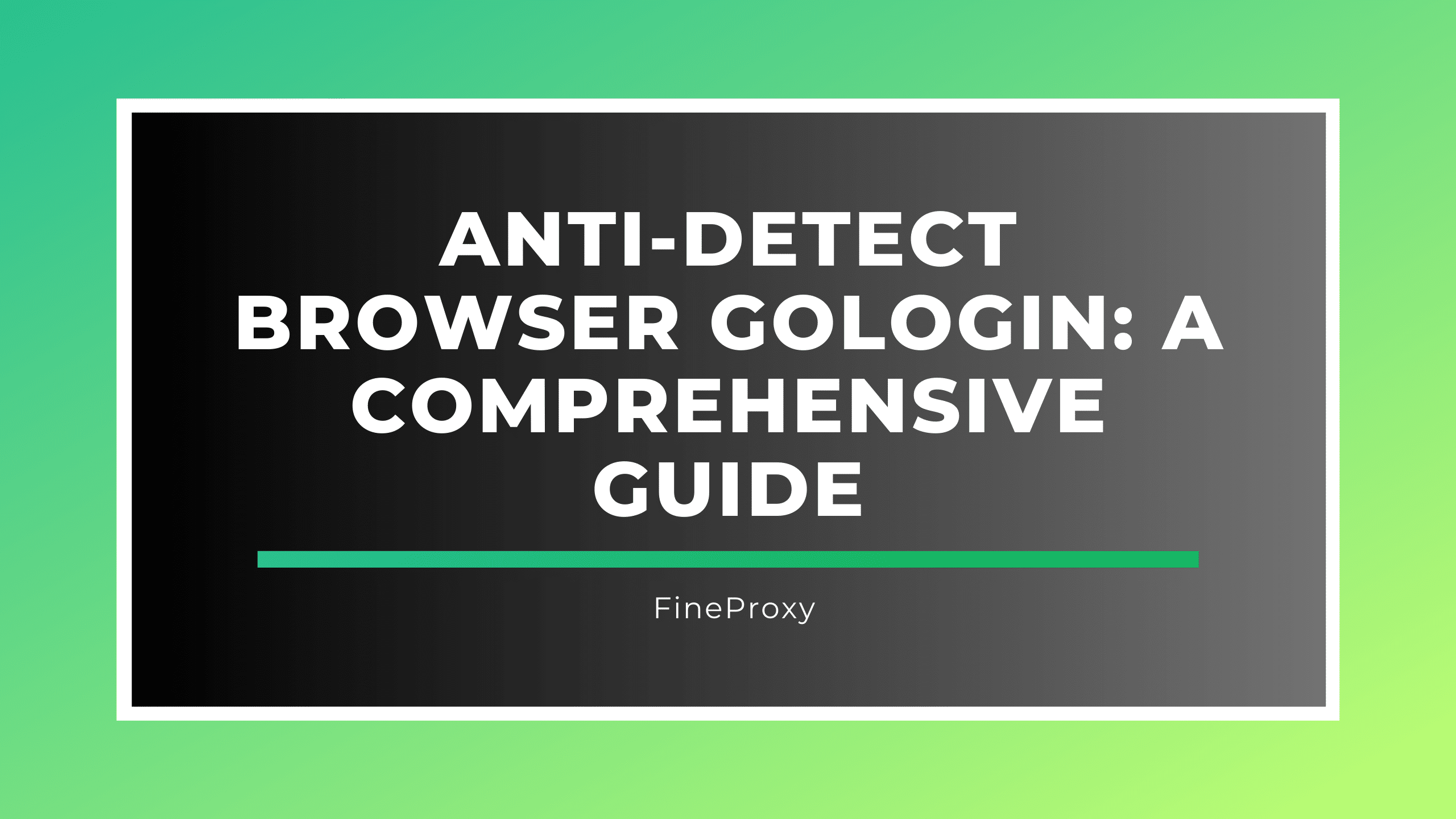 Anti-Detect Browser GoLogin: Komplexní průvodce