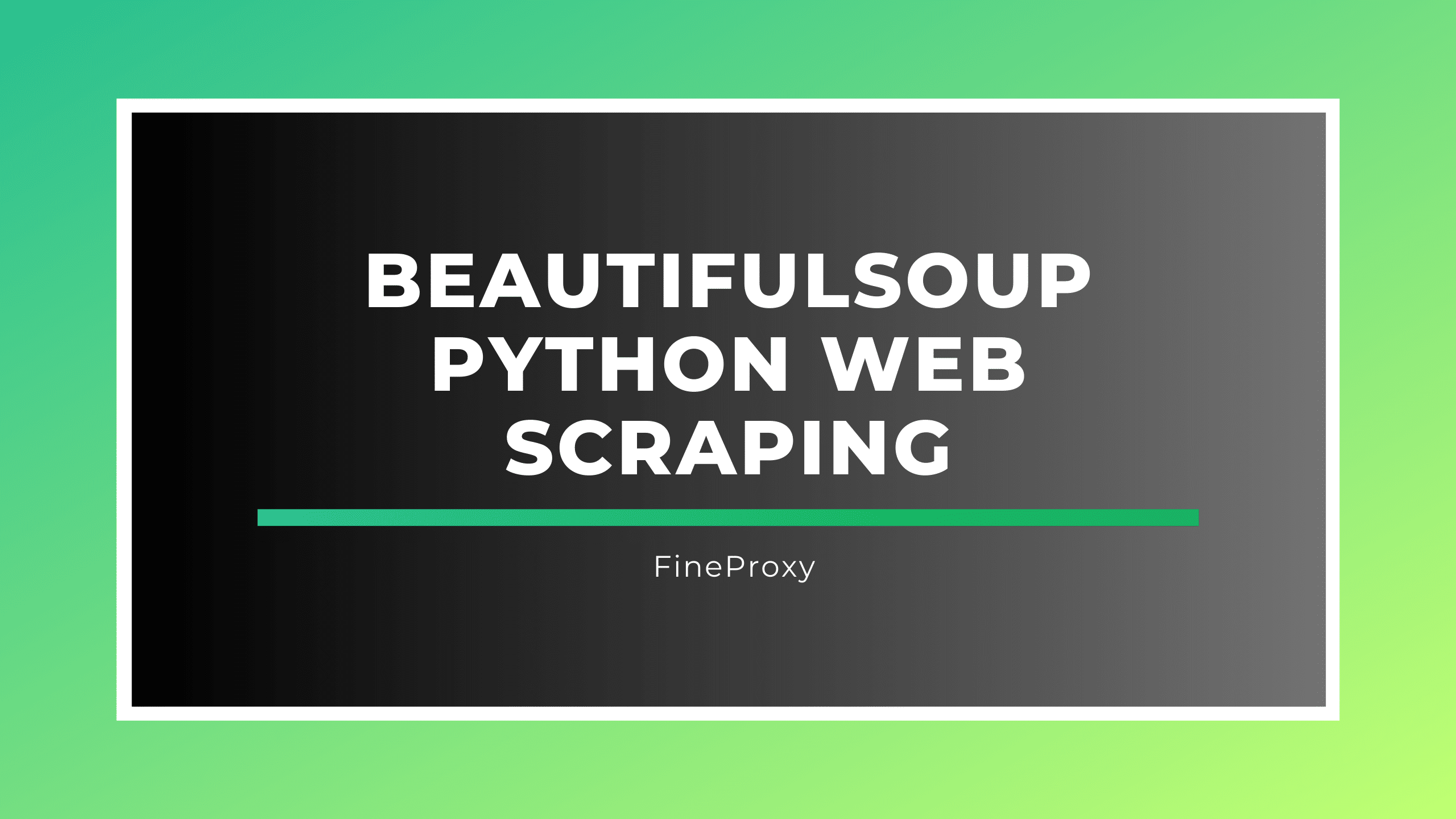 BeautifulSoup Python Web seškrabování