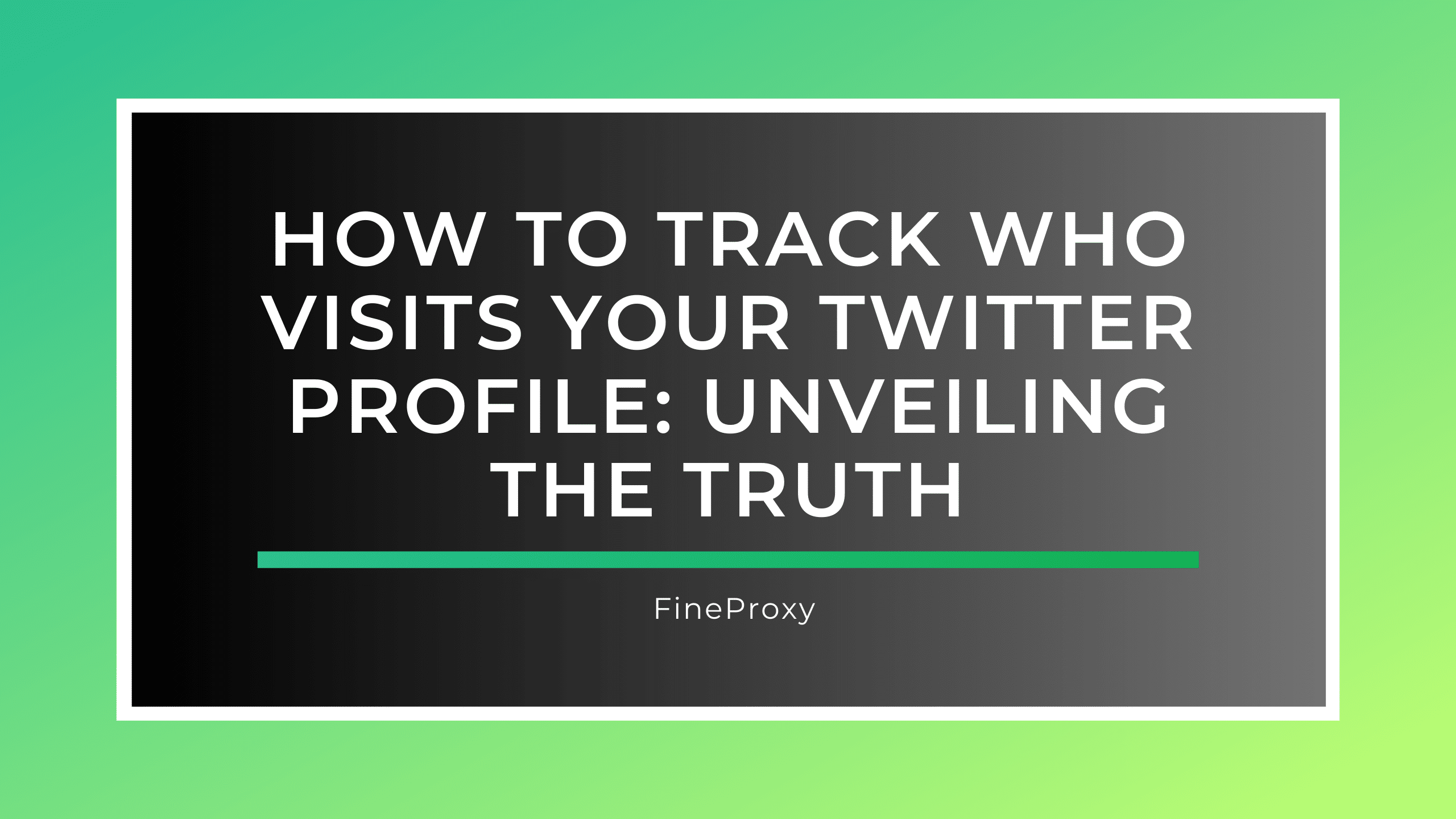 트위터 프로필 방문자를 추적하는 방법: 진실 밝히기