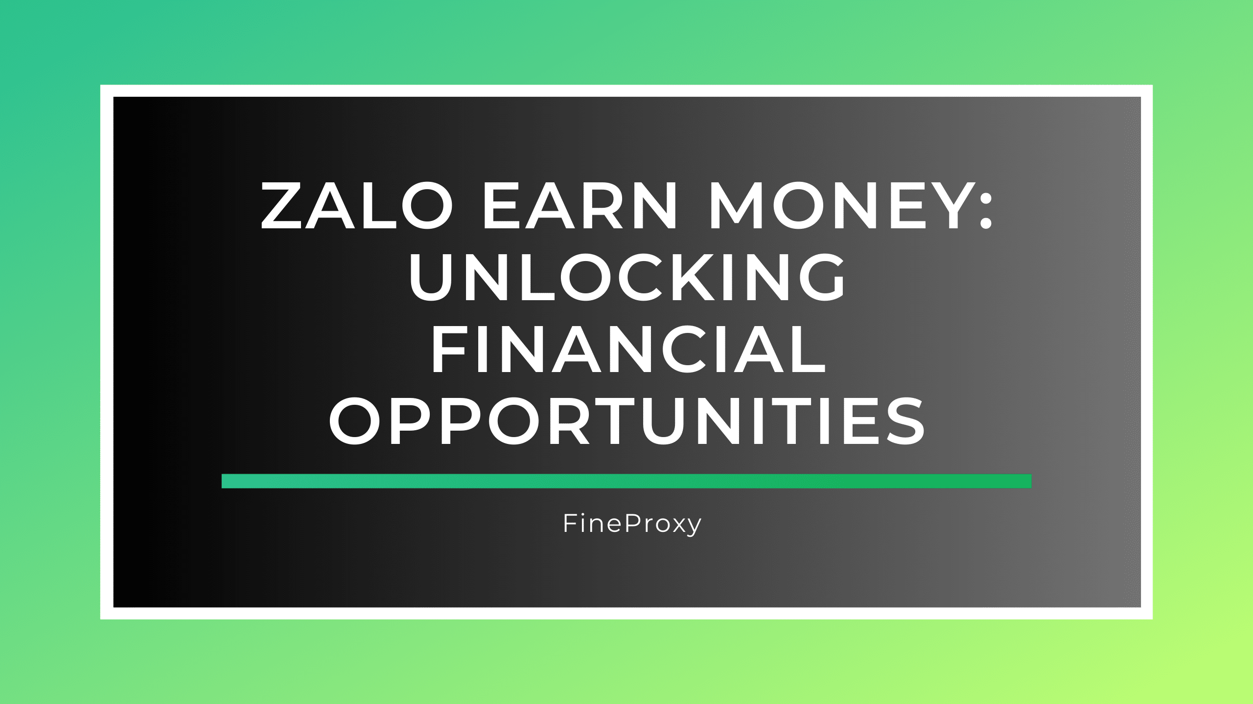Zalo アプリでお金を稼ぐ: 経済的チャンスを解放する