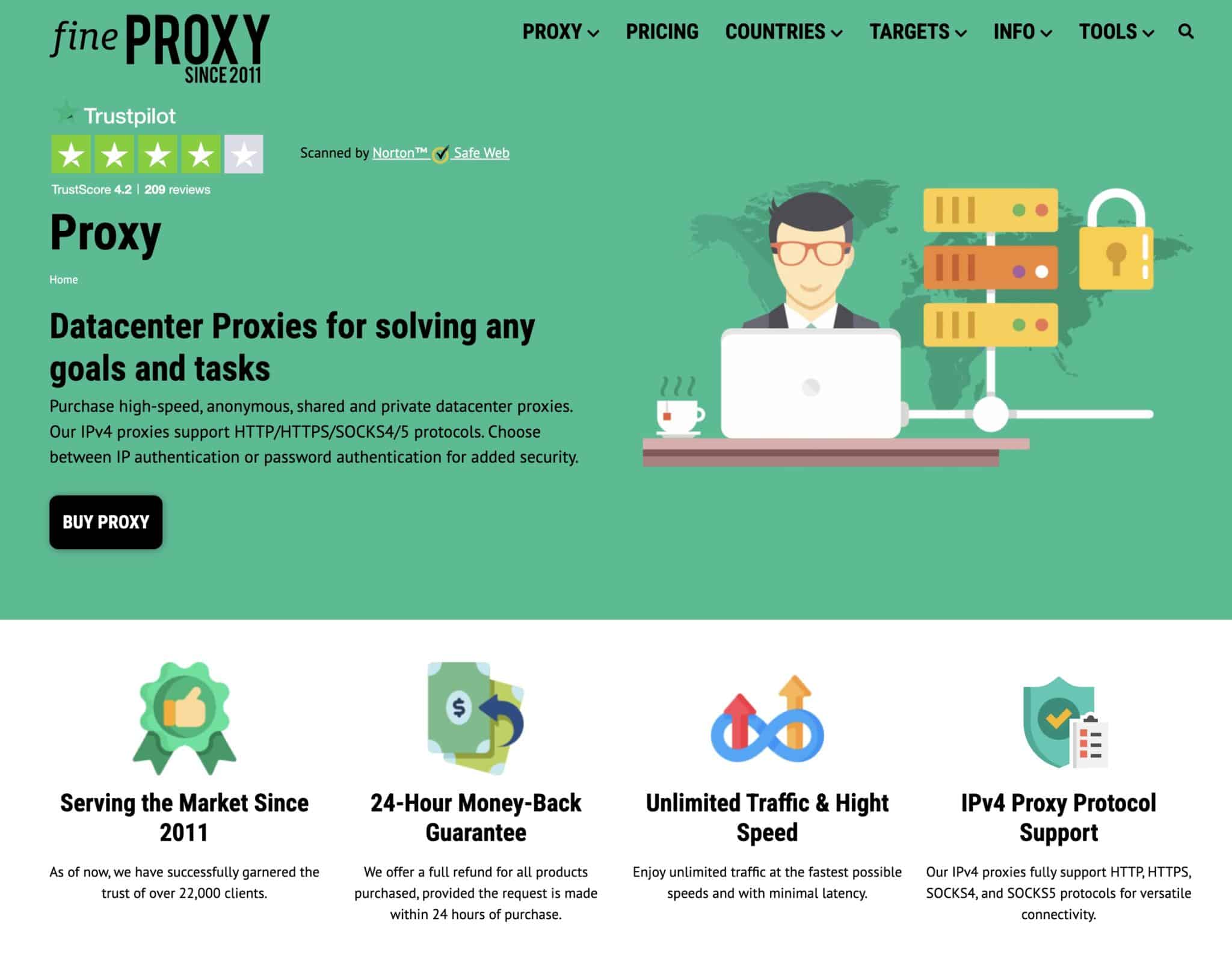 FineProxy 대 10proxy.com: 최고의 프록시 서비스 선택
