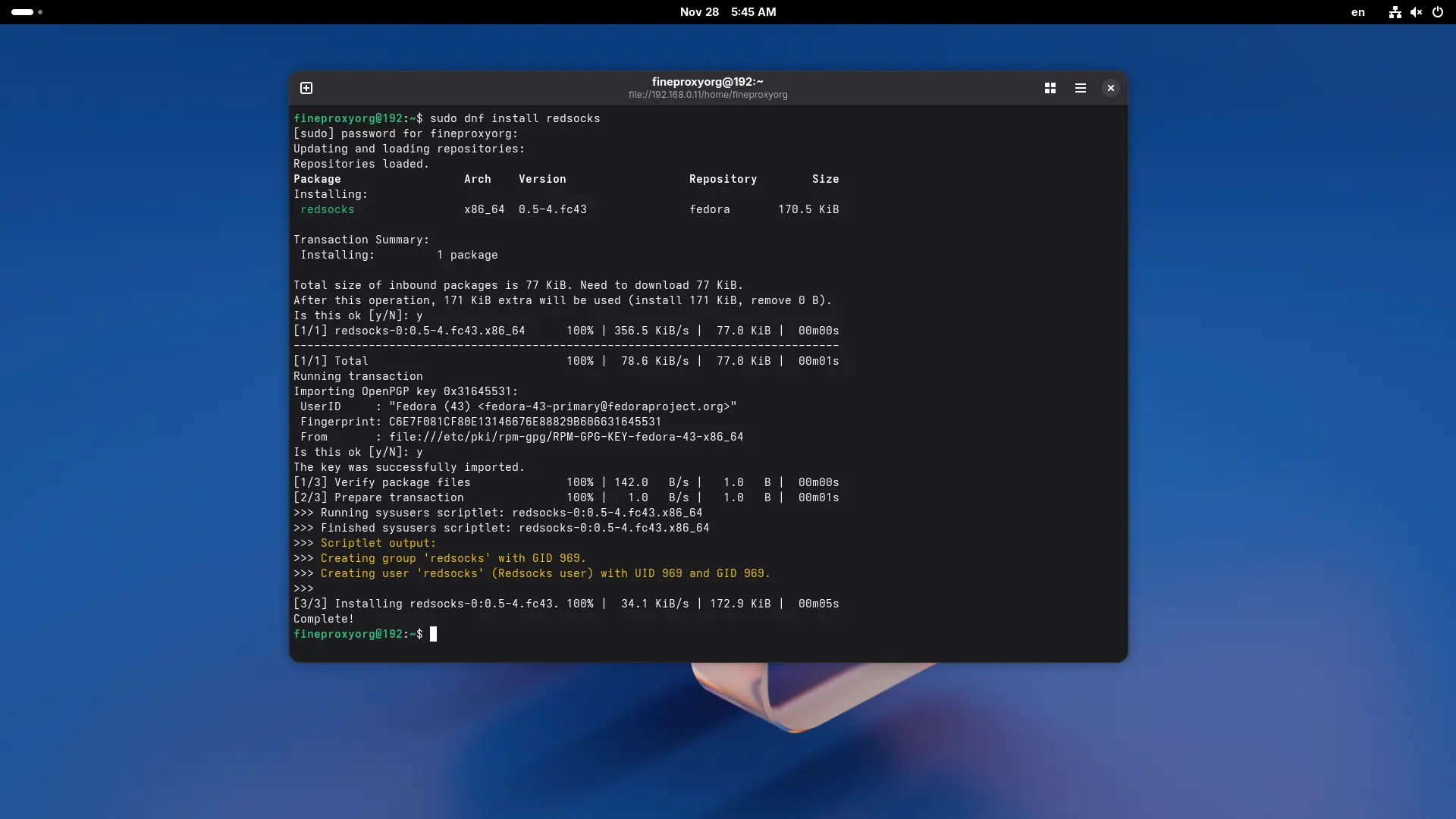 Step 3: Install Redsocks