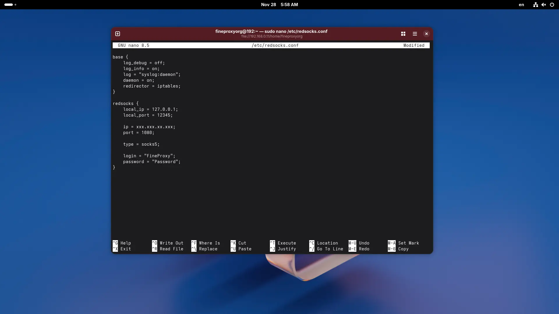 Step 4: Configure  Proxy
